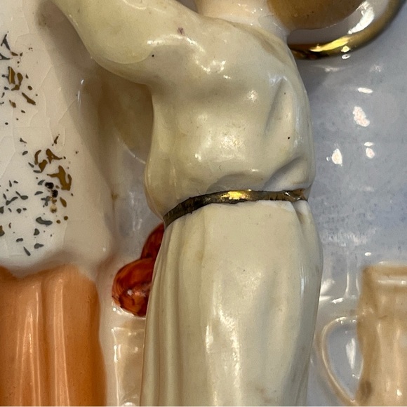 VINTAGE Kitchen MADONNA Wall Plaque 3D Ceramic Hand Painted 1960’s Japan. - Picture 6 of 16